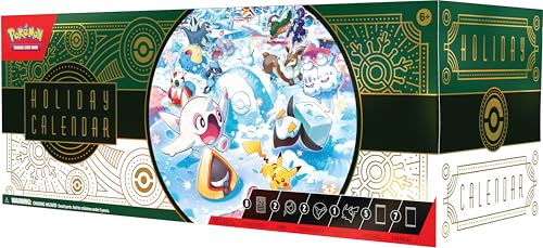 Pokémon TCG : Calendrier des fêtes (8 Cartes en Aluminium, 5 boosters et Plus)
