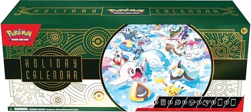 Pokémon TCG : Calendrier des fêtes (8 Cartes en Aluminium, 5 boosters et Plus)