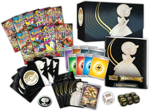 Pokémon: Ensemble Entraîneur Hors Classe (Gardevoir) de l'expansion Mégaévolution du GCC Pokémon (Une Carte complète, Neuf enveloppes d'expansion et Accessoires Premium)