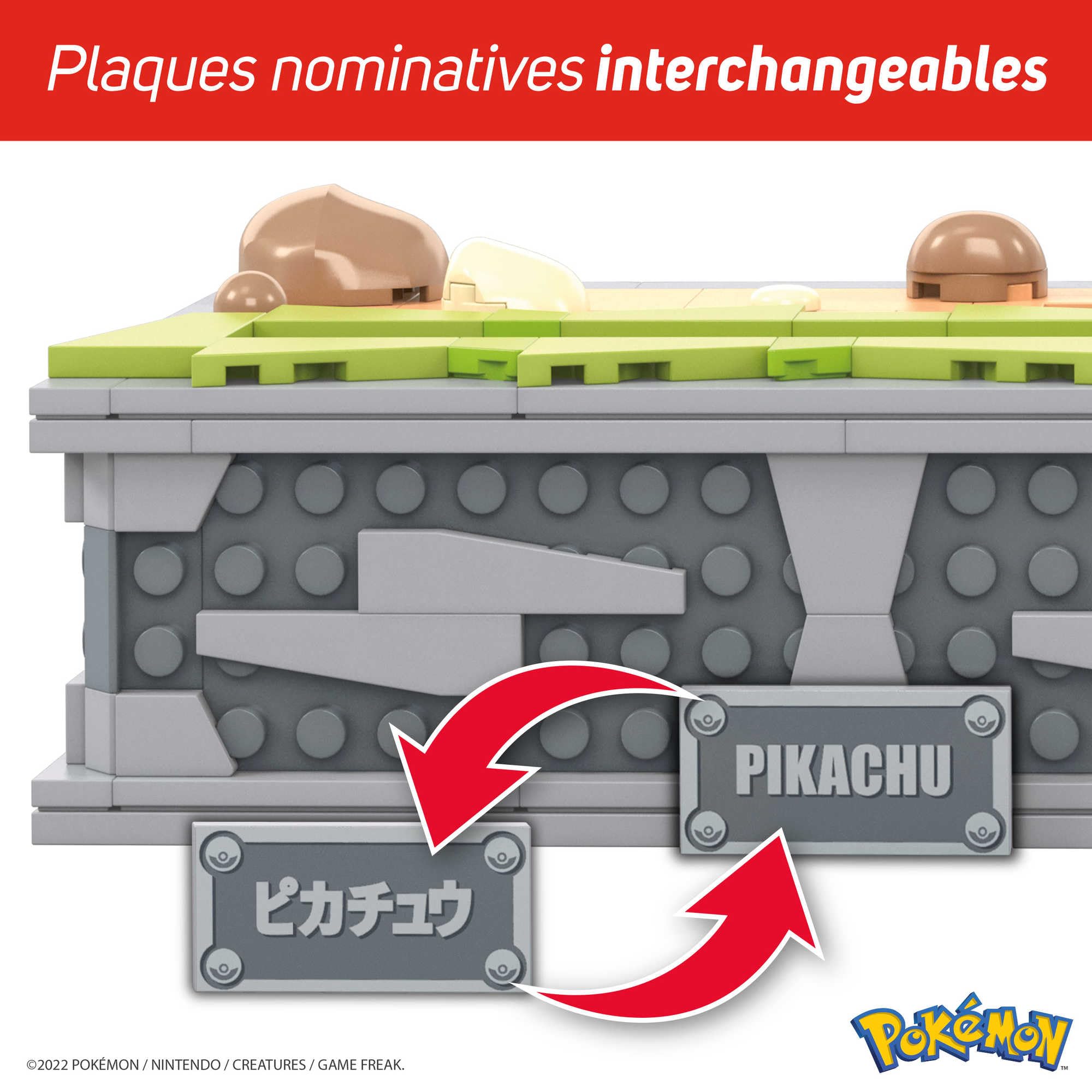 MEGA Pokémon Figurine Action Pikachu 30 cm, Jeu De Briques De Construction Pour Enfants Et Adultes, Modèle Pokémon À Collectionner Avec 1095 Pièces, Jouet pour Enfant de 8 ans et Plus, HGC23