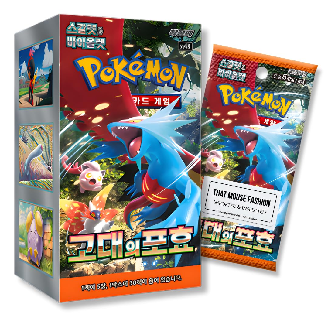 Paradox Rift Ancient Roar Boîte de booster coréen | Authentifié TCYM | Pokemon Paradox Rift | Cartes Pokémon Coréennes | 30 boosters
