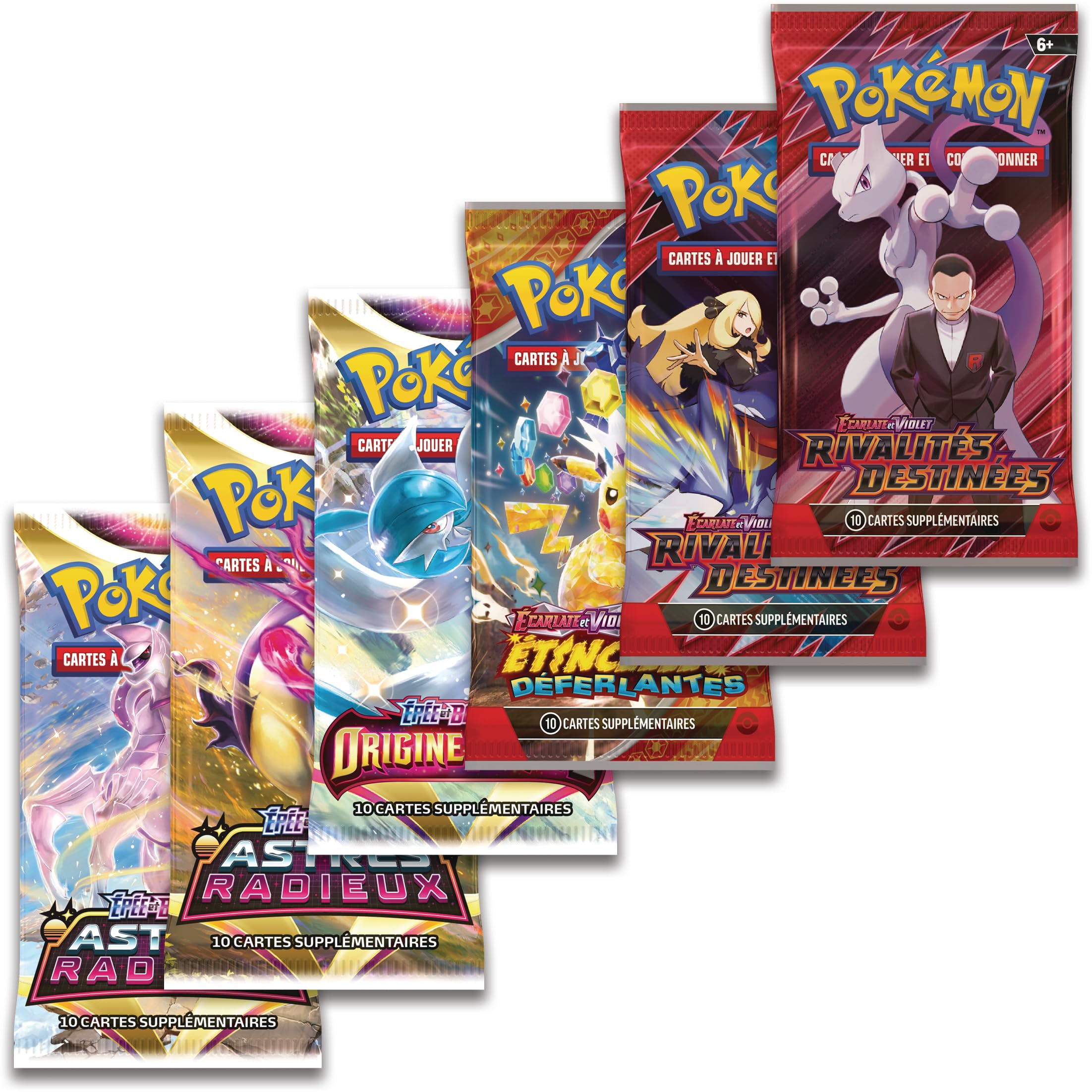 Pokémon JCC: Collection Premium Carchacrok-ex de Cynthia (3 Cartes Brillantes et 6 boosters)