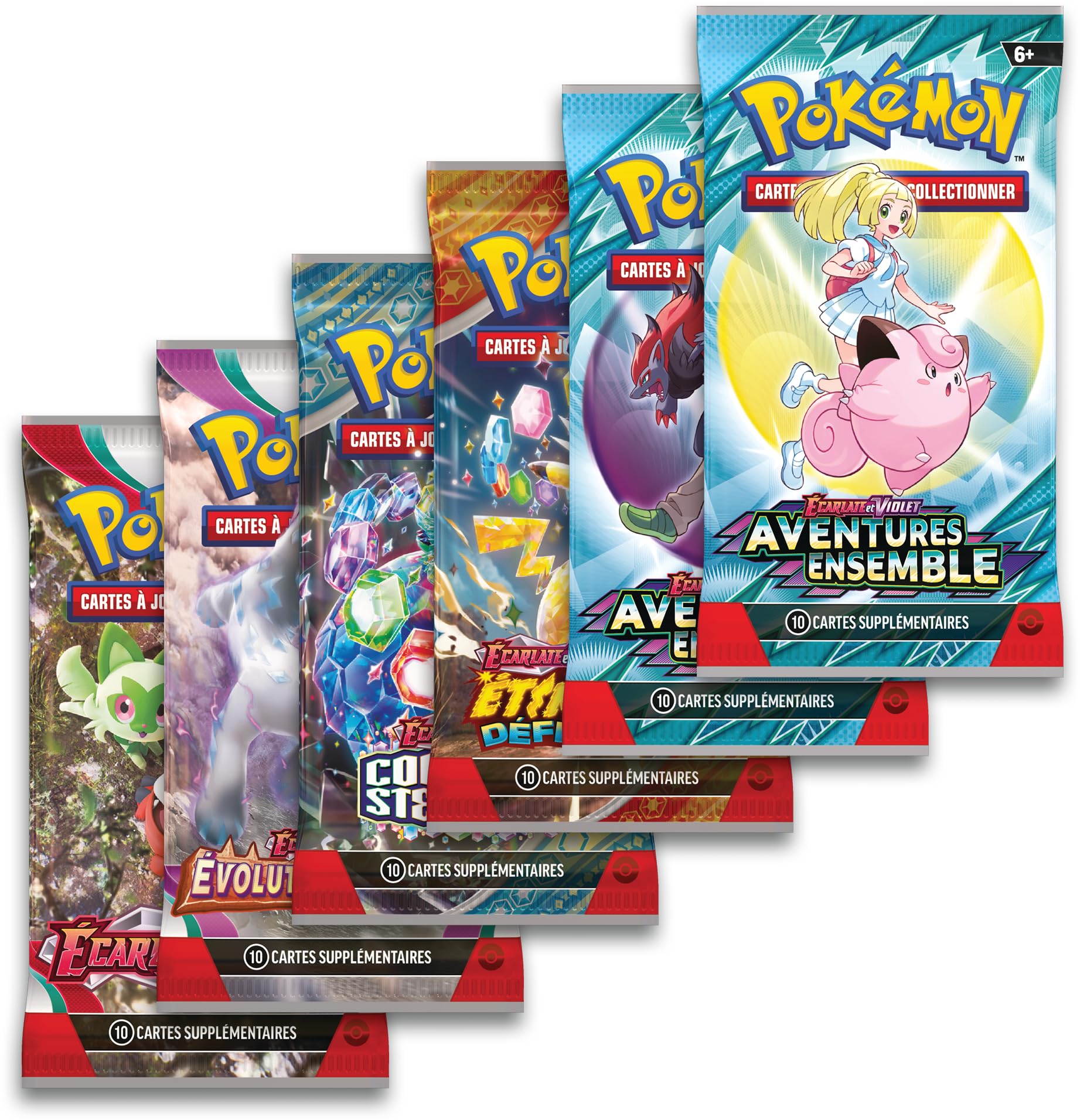 Pokémon : Collection Tournoi Premium – Lilie du JCC Pokémon (1 Carte Promo Brillante entièrement illustrée de Mélofée-ex de Lilie, 6 boosters et des Accessoires)