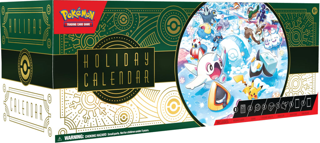 Pokémon TCG : Calendrier des fêtes (8 Cartes en Aluminium, 5 boosters et Plus)
