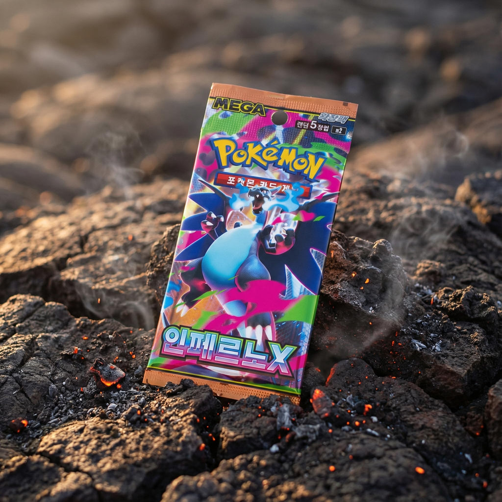 Pokémon Mega Inferno X Booster Display KOR - Boîte TCG coréenne - 30 boosters packs - 150 cartes - Original & nouvellement scellé - Kit Pokémon international pour collectionneurs et joueurs - Édition