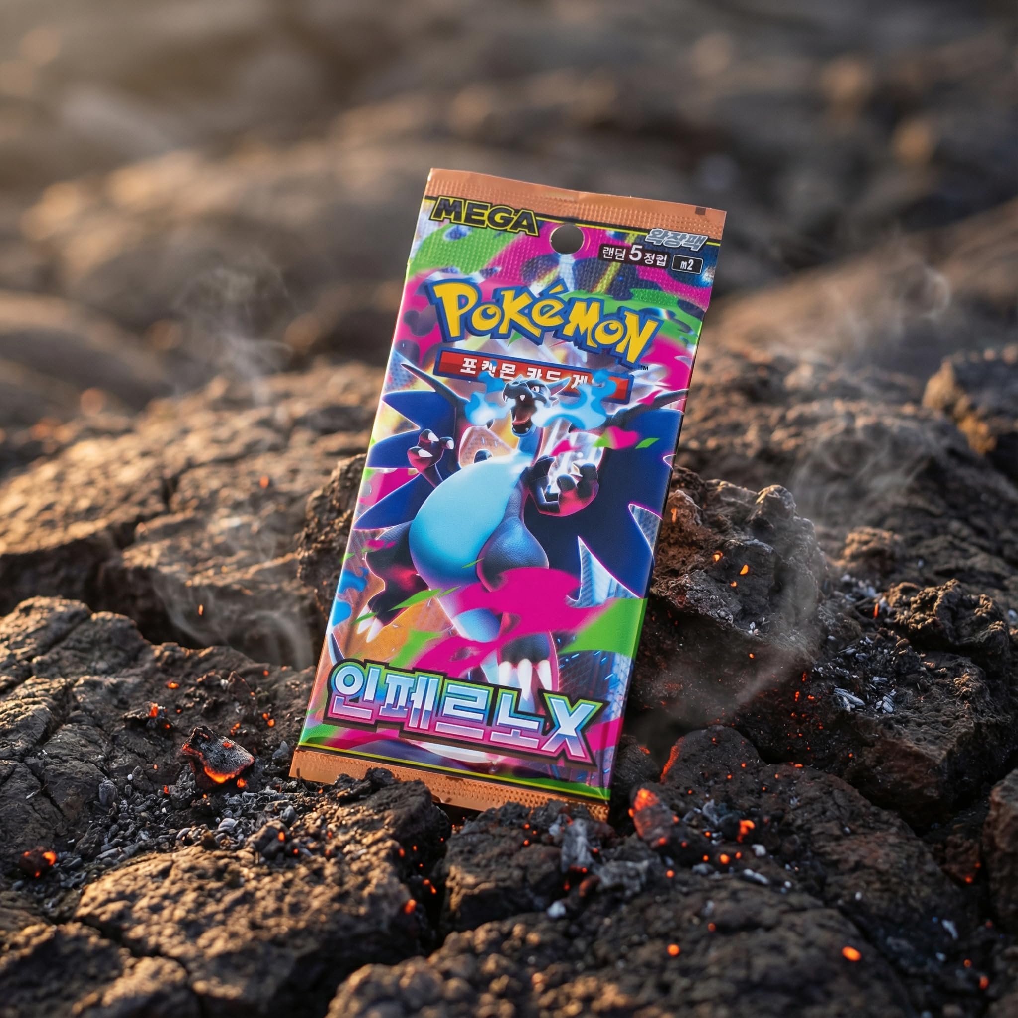 Pokémon Mega Inferno X Booster Display KOR - Boîte TCG coréenne - 30 boosters packs - 150 cartes - Original & nouvellement scellé - Kit Pokémon international pour collectionneurs et joueurs - Édition