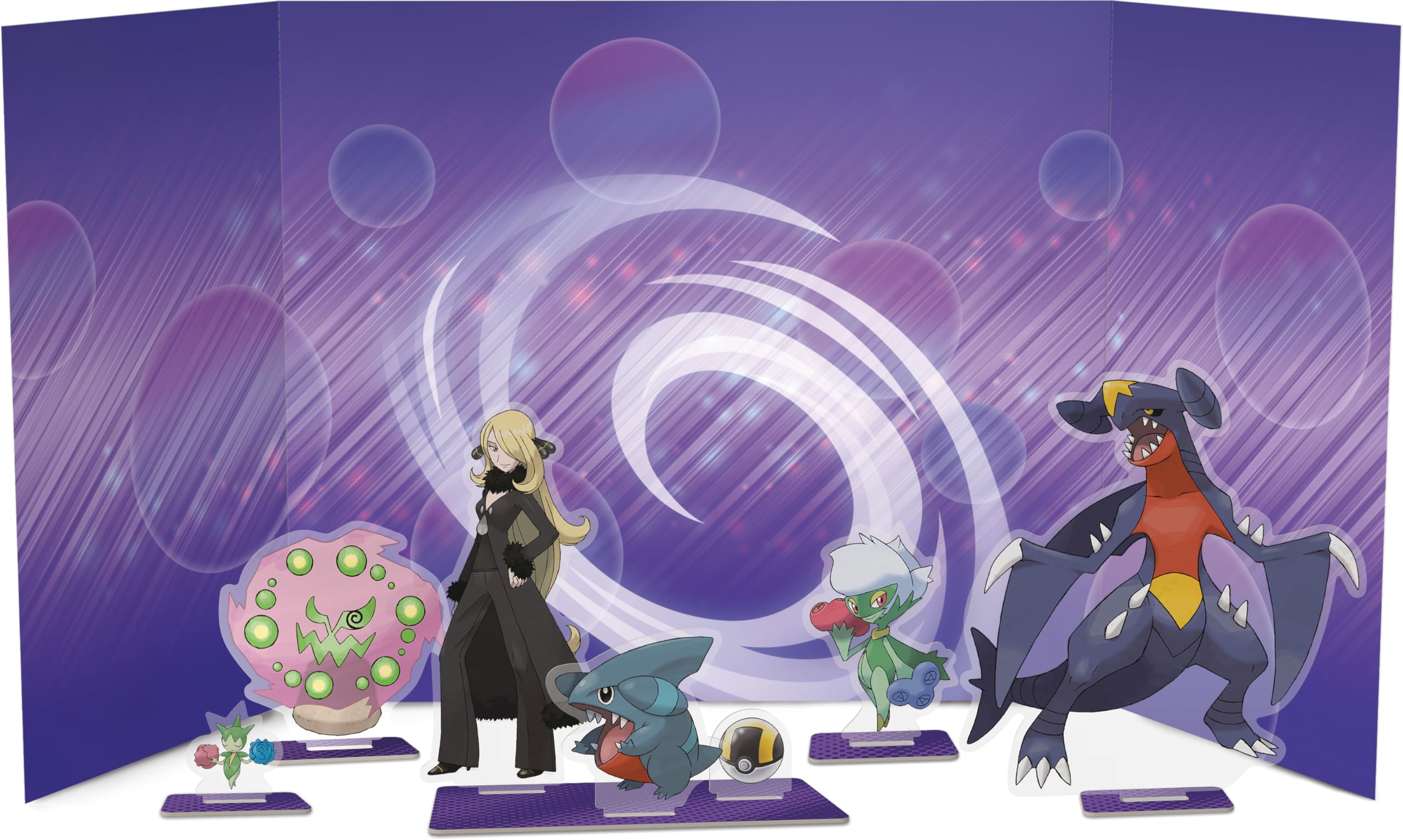 Pokémon JCC: Collection Premium Carchacrok-ex de Cynthia (3 Cartes Brillantes et 6 boosters)
