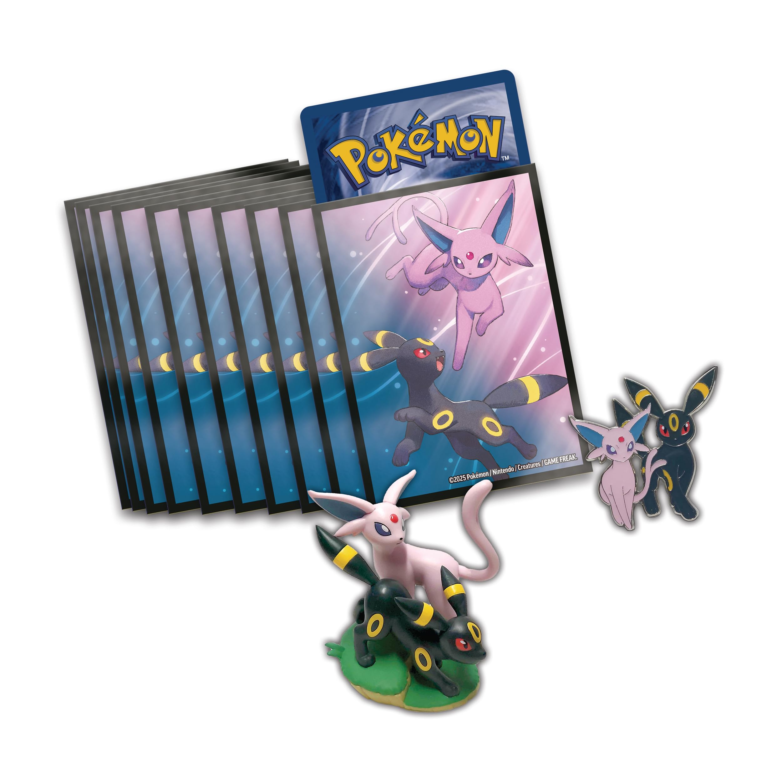 Pokémon : Collection Premium avec Figurine Écarlate et Violet – Évolutions Prismatiques du JCC Pokémon (2 Cartes Promo Brillantes texturées, 11 boosters)