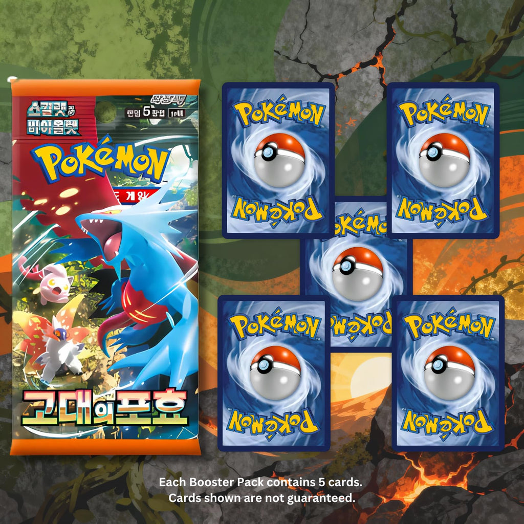 Paradox Rift Ancient Roar Boîte de booster coréen | Authentifié TCYM | Pokemon Paradox Rift | Cartes Pokémon Coréennes | 30 boosters