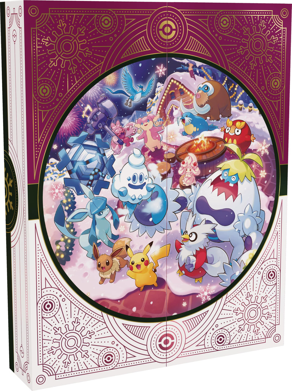 Pokémon : Calendrier des fêtes (8 Cartes Promo Brillantes, 6 boosters, 7 Packs Loisir et Plus)