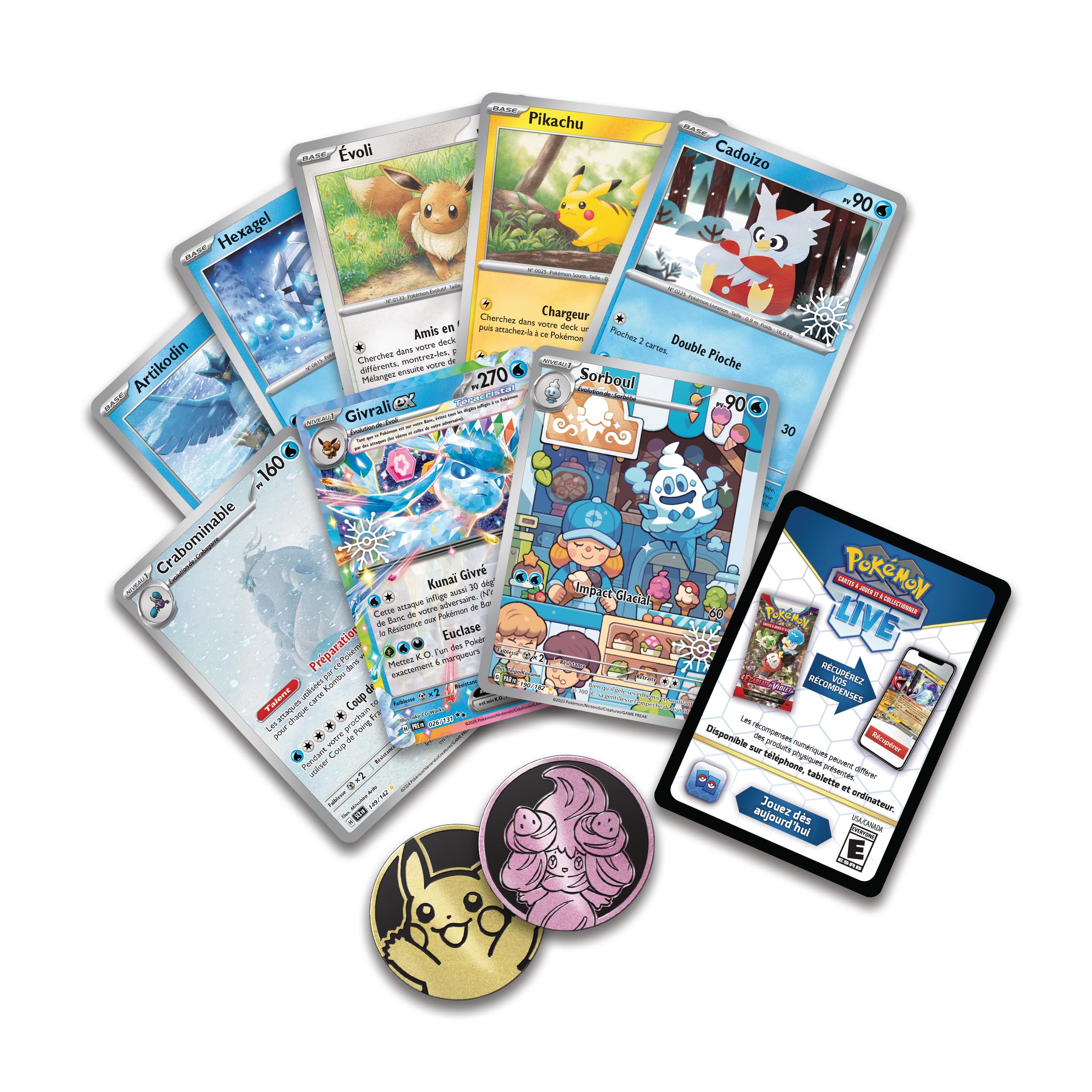 Pokémon : Calendrier des fêtes (8 Cartes Promo Brillantes, 6 boosters, 7 Packs Loisir et Plus)