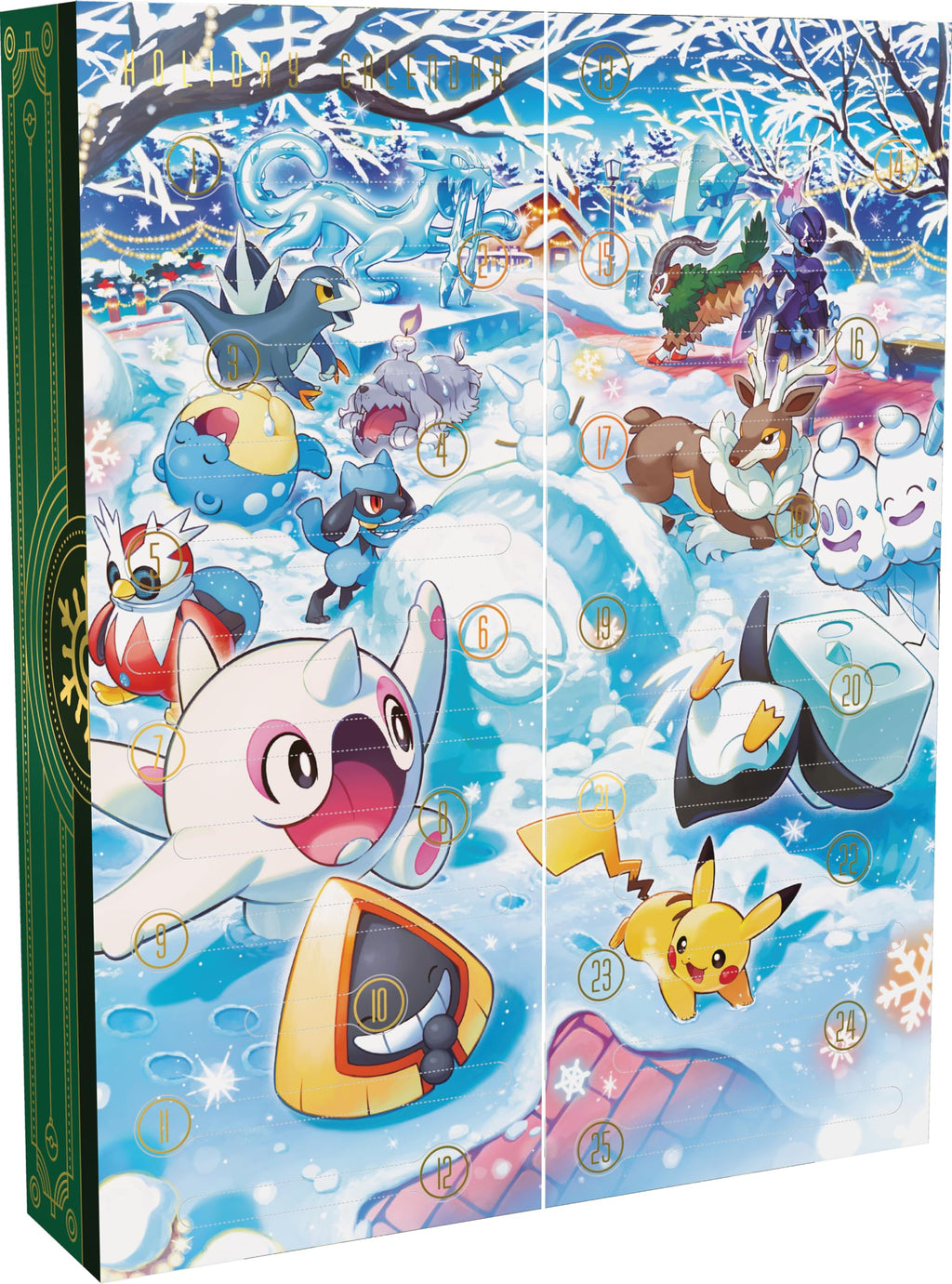 Pokémon TCG : Calendrier des fêtes (8 Cartes en Aluminium, 5 boosters et Plus)